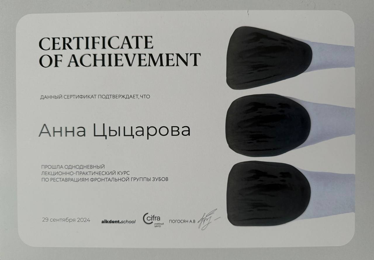 Цыцарова Анна Максимовна 4