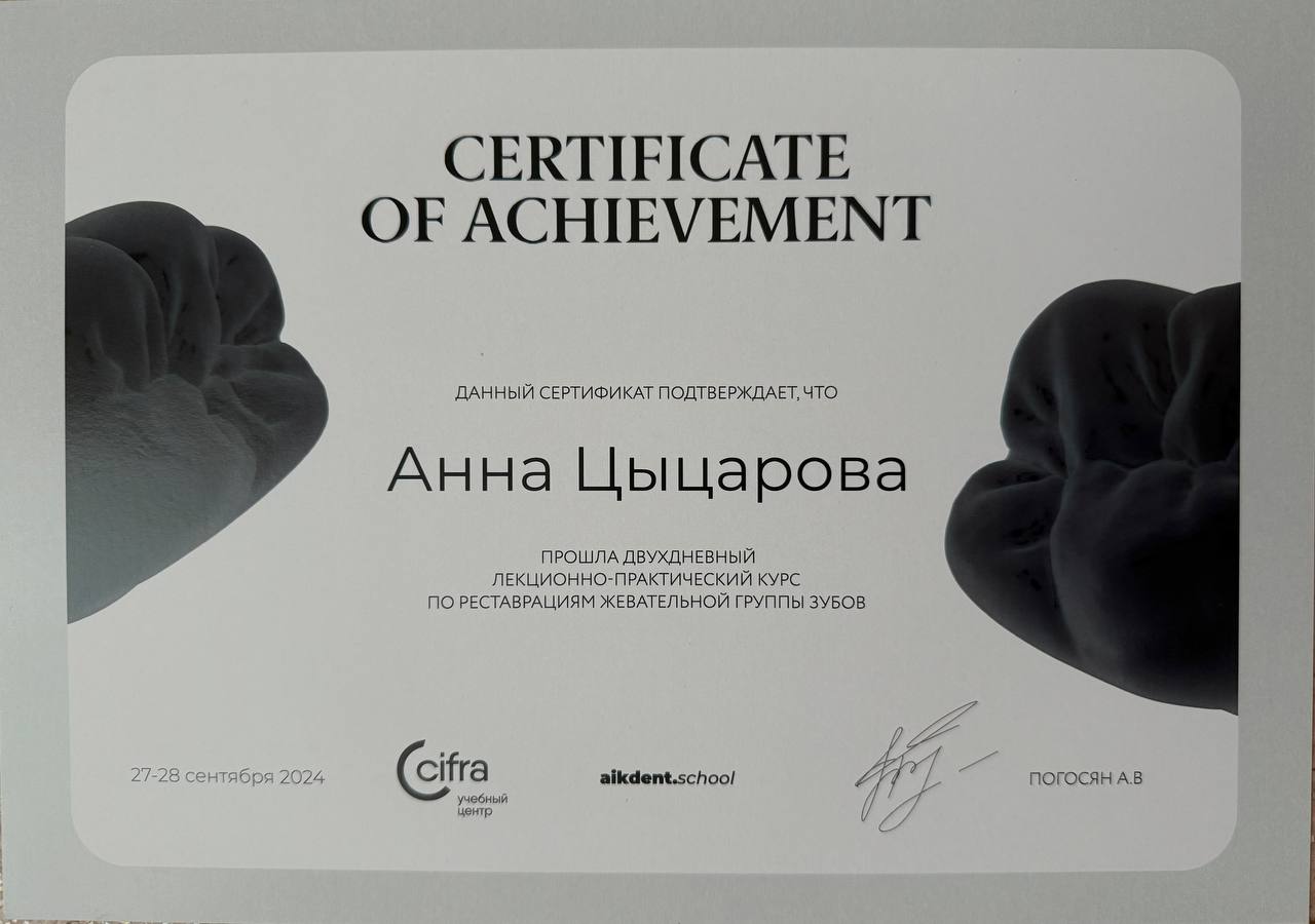 Цыцарова Анна Максимовна 3