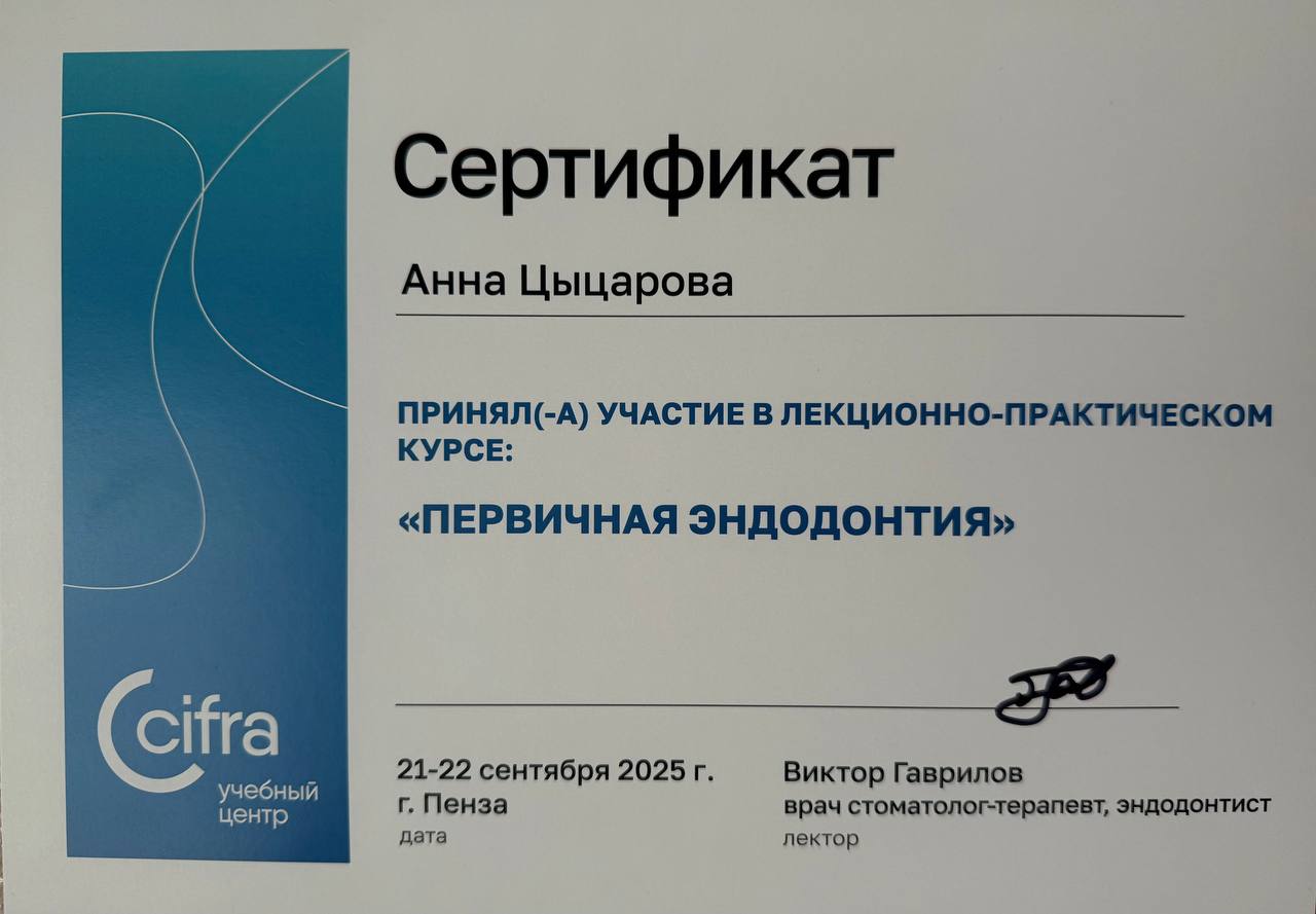 Цыцарова Анна Максимовна 6